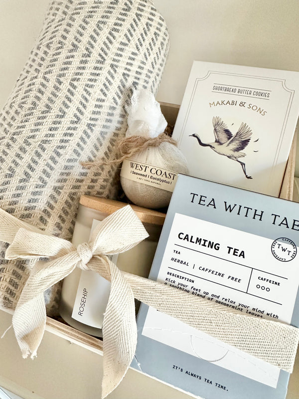 Self care gift box sympathy basket vancouver spa gift birthday thank you Valentine’s Day Mother’s Day gift