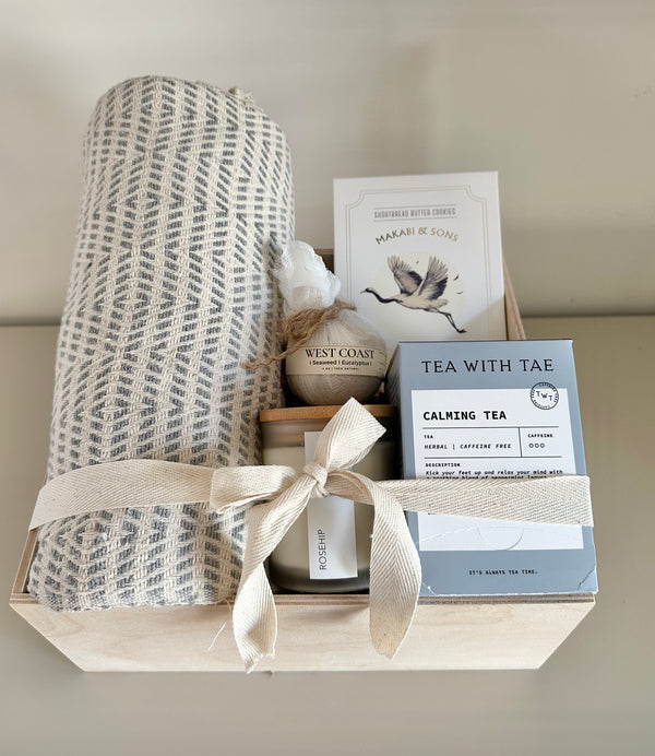 Self care gift box sympathy basket vancouver spa gift birthday thank you Valentine’s Day Mother’s Day gift