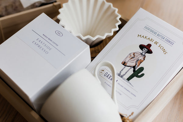 Vancouver local gift box realtor closing client gift baskets coffee