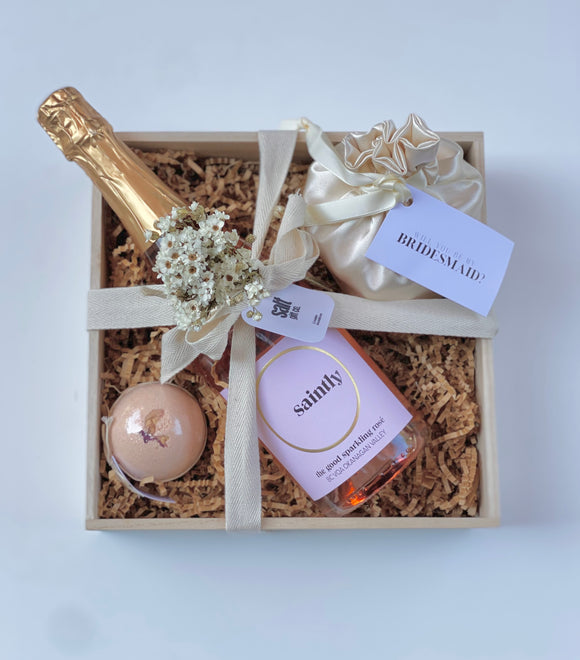 Will you be my bridesmaid gift box basket vancouver 