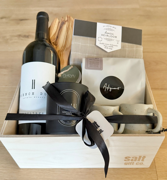 Vancouver gift box with wine, candle, coffee, home goods