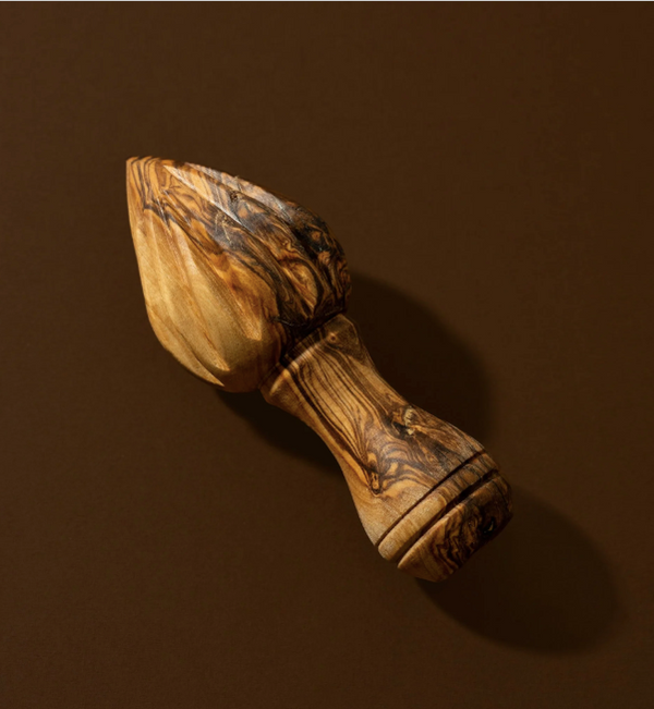 Natural Olive Wood Lemon Press