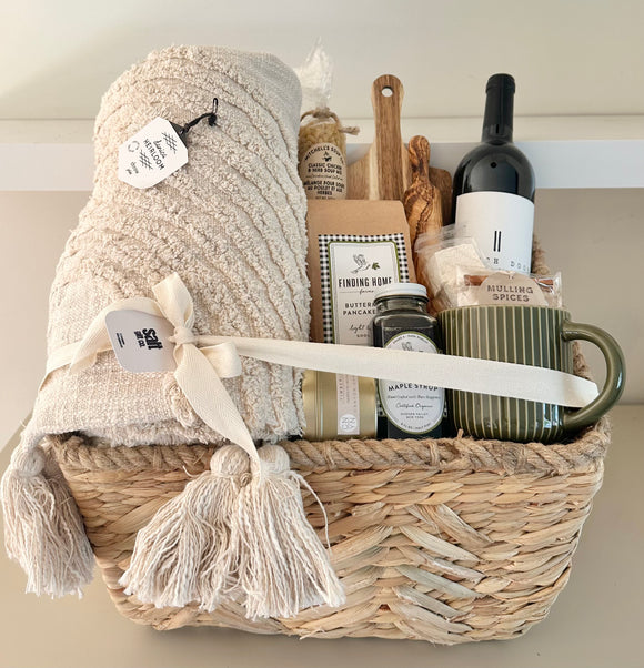 Vancouver local Warm Welcome Gift Basket, Holiday Gifting, housewarming realtor closing gift