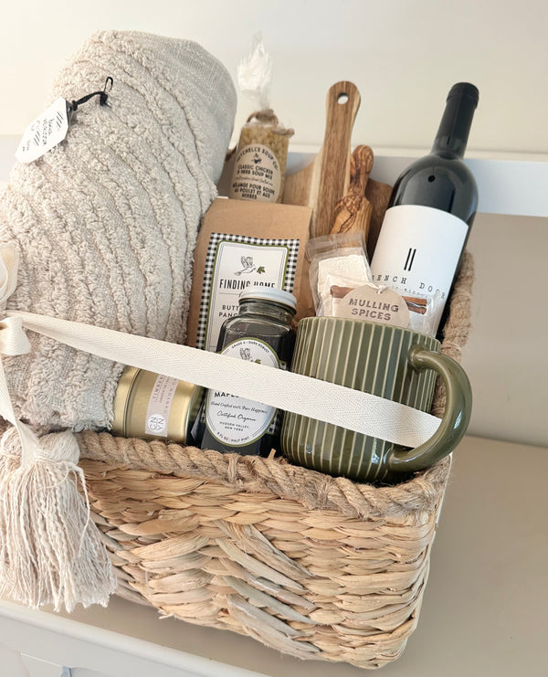 Vancouver local Warm Welcome Gift Basket, Holiday Gifting, housewarming realtor closing gift