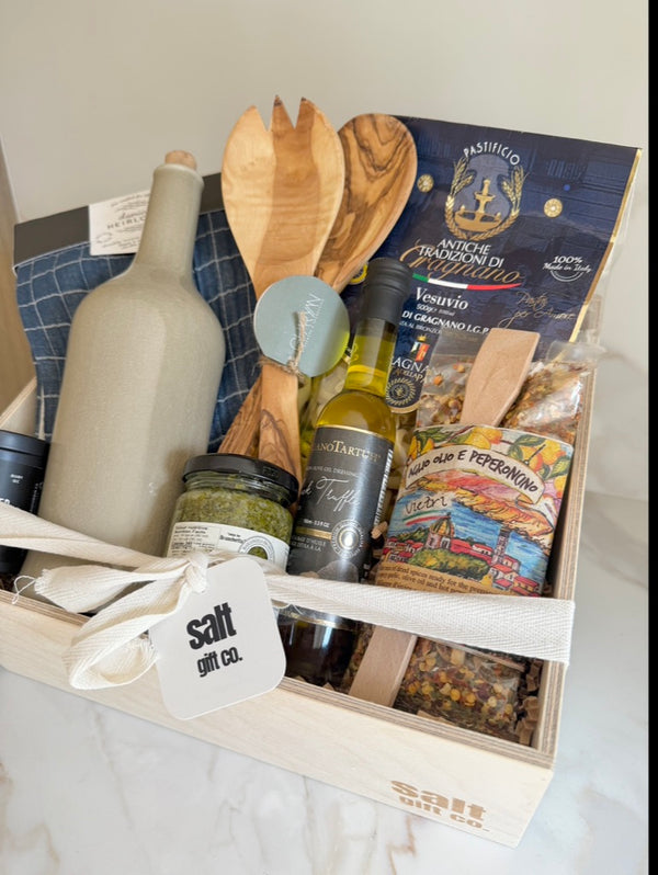 Vancouver local canadian italian style pasta gift box realtor closing sympathy birthday gift box